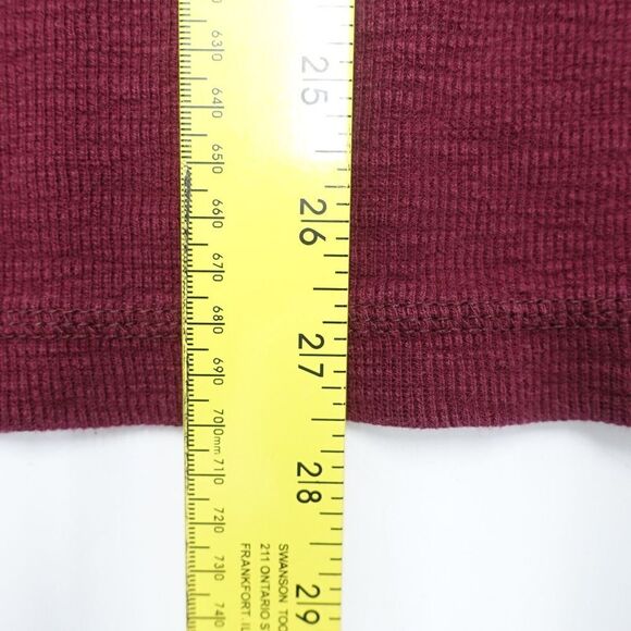 American Eagle Outfitters T-Shirt Mens Large Red Knitted Crew Neck Long Sleeve - Picture 4 of 5